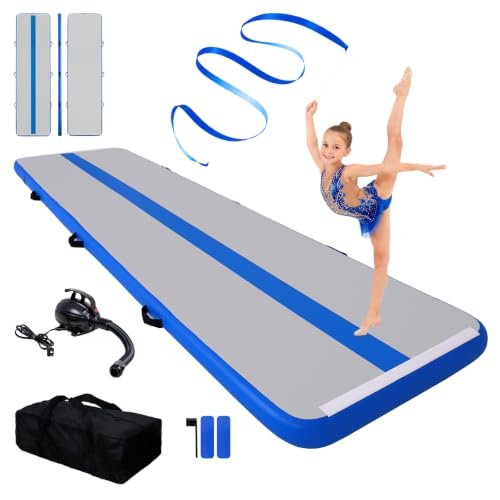 FunWater 13ft Inflatable Gymnastics Mat Tumble Track 4in Thick - image 1