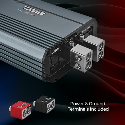 Image of DS18 FRP-8K /TI Compact Monoblock Full-Range Class-D Amplifier - 8000W RMS @ 1Ω | High-Power Car Audio Amp | Smart Cooling, LED Clipping Indicator, Variable Filters, 0GA Inputs