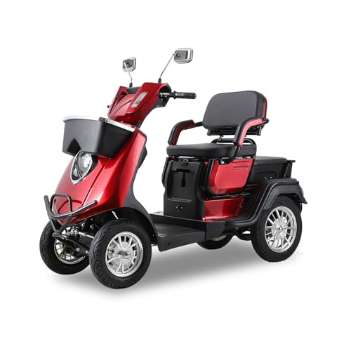 1000W 2 Seater Heavy Duty Mobility Scooter for Adults & Seniors, 500lbs Capacity...