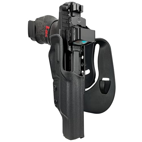 OWB Paddle Holster fits HK VP9 Match (Right-Hand Draw, Black)