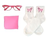 Hip Hop 50s Shop Kids 3 Piece Accessory Set (Hot Pink, Child)