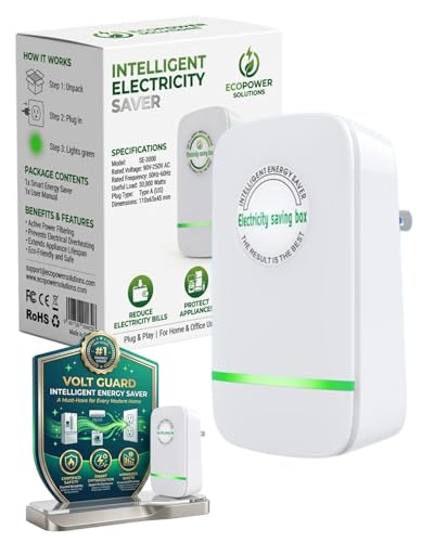 Electricity Saving Box Energy Power Savings Device to Reduce Electric Bill Power Energy Electricity Factor Saver Smart Intelligent Plug in Home Office Surge Protector Strips Voltage Outlet