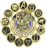 Marvel Avengers Infinity War - Juego oficial de guantelete infinito y avengers Cuenta con sellos de superhéroe y guante infinito Juego de 2