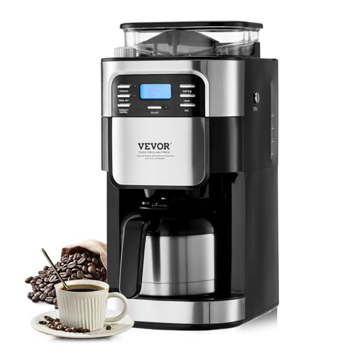 VEVOR Coffee Maker with Grinder