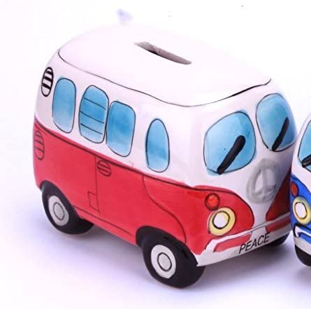 Preisvergleich Produktbild Camper Spardose Rot