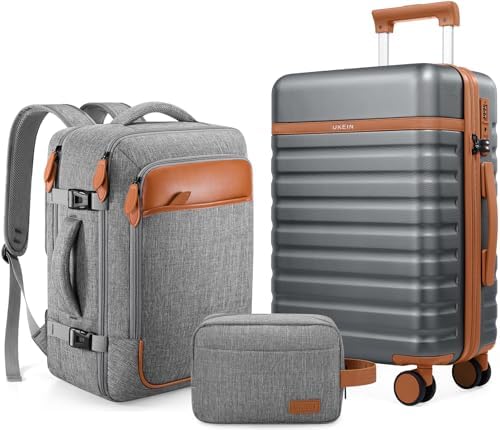 UKEIN Luggage Sets 3 Piece, Carry On Luggage 20In With Spinner Wh...