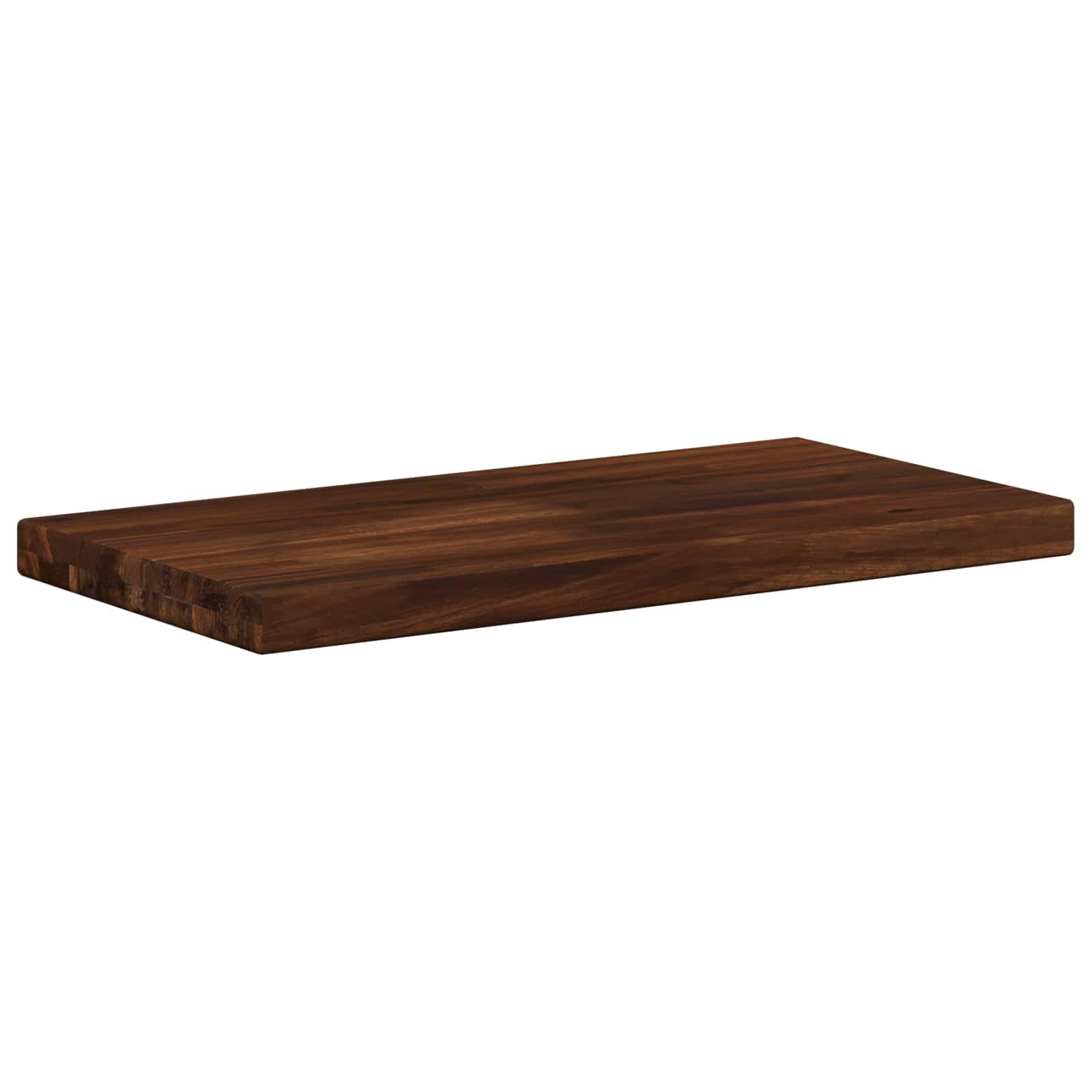 vidaXL Rectangular Table Top 70 x 20 x 3.5 cm Rectangular Dark Brown