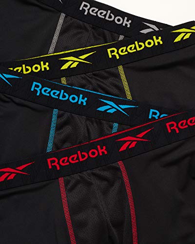 Reebok Men's Active Underwear - Performance Boxer Briefs (4 Pack), Size Medium, Classic Black2