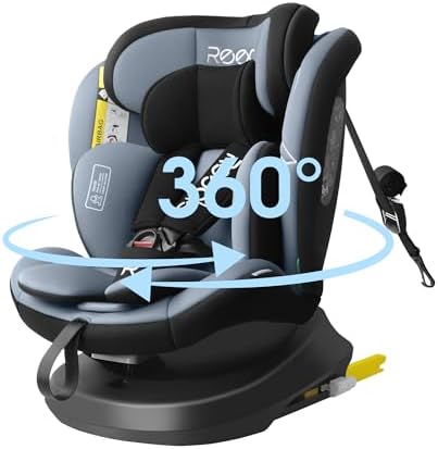 Reecle i-Size Siège Auto 360 Pivotant ISOFIX 40-150 cm, de la nai...