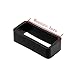 2X Size 18mm Black Rubber Silicone Leather Rubber Replacement Watch Band Strap Loops Keeper Hoop Buckle ratainer Resin