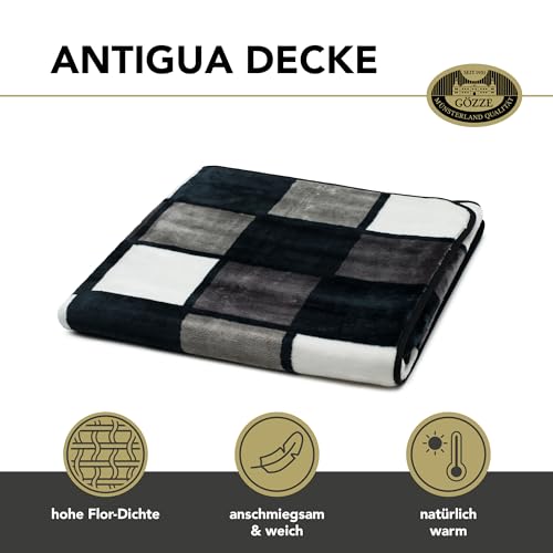 ideal für gemütliche Abende auf dem Sofa (92 Zeichen). - Detailansicht von Gözze Weiche Kuscheldecke Cashmere – Deal...