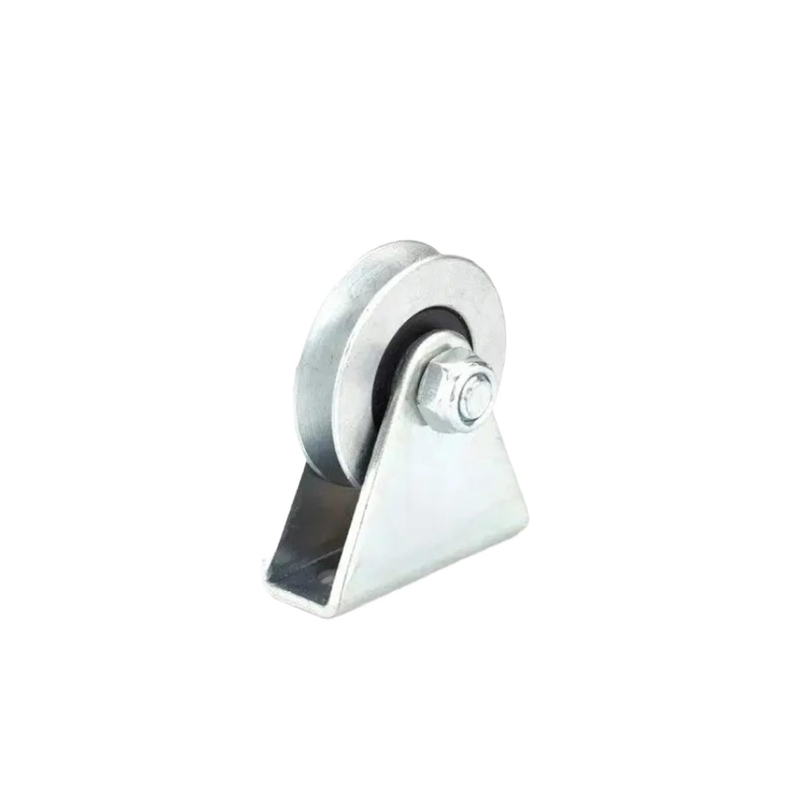 Edelstahl-Riemenscheibensystem, Schiebetür-Führungsrad mit U-Kugellager, 6 x 33 x 8 mm, robuste, silberfarbene Metallseilrolle für glatte und lange Haltbarkeit