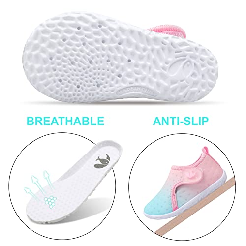 Image of FEETCITY Baby Boys Girls Water Sport Shoes Barefoot Kids Aqua Socks Quick-Dry Beach Swim Pool Shoes