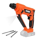 FERM Akku-Bohrhammer 20 V – SDS-Plus Bohrhammer 1,3 Joule, 0–900 U/min, LED-Licht, inkl. Betonbohrer, kompatibel mit AX-POWER & FX-POWER, ohne Akku & Ladegerät HDM1052