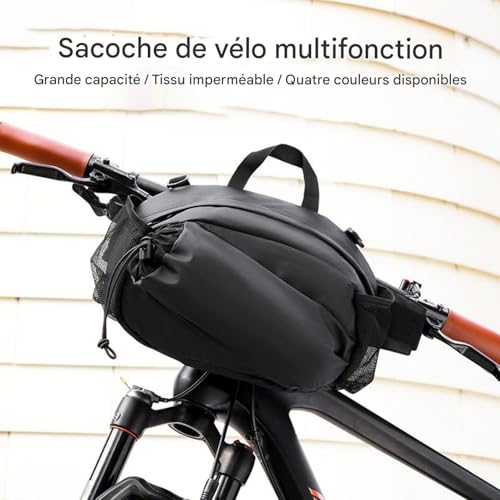 Sac de guidon de vélo idéal pour randonnée VTT et longs trajets