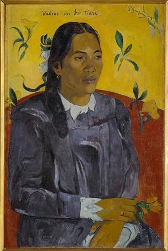 Art poster Paul Gauguin Vahine No Te Tiare pour réchauffer l'ambiance du salon