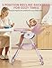 High Chairs for Babies and Toddlers, 4 in 1 Convertible Baby High Chair, Portable High Chair for Travel with Adjustable Height and Back, Foldable HighChair with Wheels& Pu Cushion