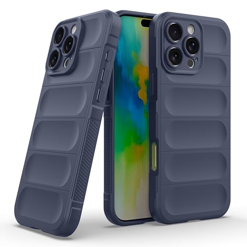 Image of amazon basics Back Case Cover for iPhone 16 Pro Max | Compatible for iPhone 16 Pro Max Back Cover | Liquid Silicon Magic Case with Camera Protection | Sapphire