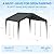 Carport 10x20 Heavy Duty Portable Garage,Galvanized Frame Carport Canopy,Portable Garages and Shelters with 8 Leg&4 Wind Rope,Car Tent Garage with All-Season Tarp for Boat Truck Bike,Without Sidewall