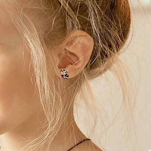 Sterling Silver Cow Penguins Panda Dog Pig Giraffe Lion Salamander Earrings Studs Cute Animal Jewelry Gift for Women3