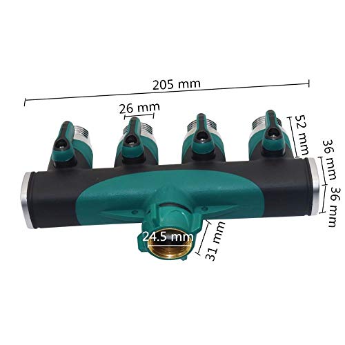 Raccord tuyau 4/7 mm 8/11 mm 4 voies pour régler les manques de pression - 4