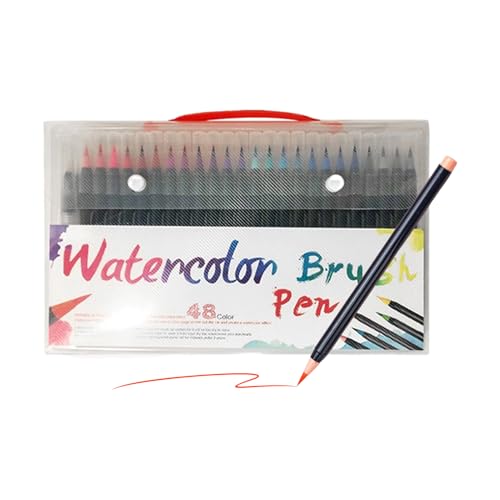 Marqueurs de Coloriage Aquarelle pour Fournitures Artistiques Adultes