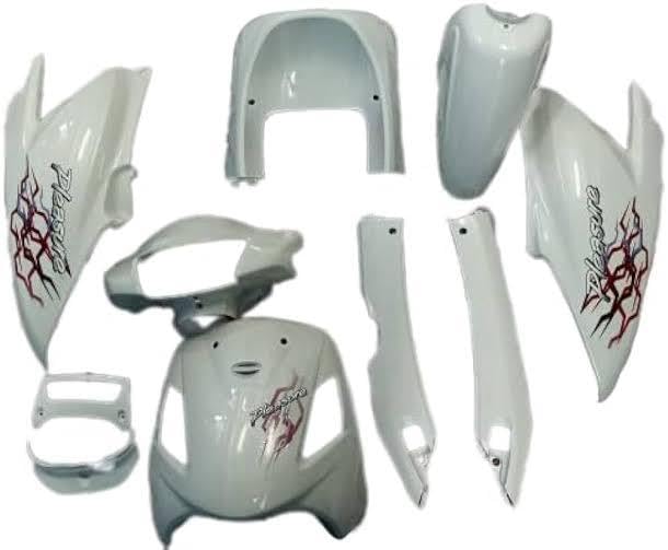 SS Scooter Pleasure Old Model Full Body Kit(White Colour)-image-19