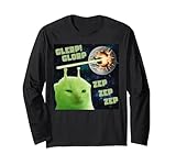 Glerp Glorp Zep Cat Dummes Alien Meme Katzenmeme Brainrot Langarmshirt