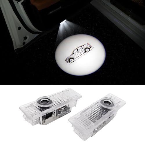 uuakarin 2Pcs Car Door Logo Lights Compatible with BMW X6 G06 2020-PRESENT Car Accessories Welcome Courtesy Projector Light LED Ghost Shadow Lights Puddle Lamp (White, X6)
