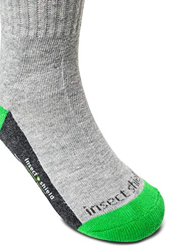 Insect Shield Kids Sport Crew Sock, Stretchy And Comfortable Crew Socks With Padding And Tick Protection #TOP3