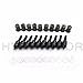 XKMT GROUP Motorcycle Wellnut Bolt Kit - Windscreen Fairing Spikes - Black - Honda CBR 600rr 1000rr, Suzuki GSXR 600 750 1000, Yamaha R1 R6 R6s, Kawasaki ZX6R ZX9R ZX10R ZX12R