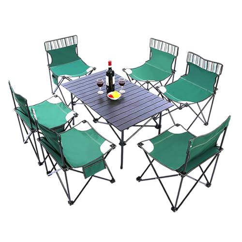 Table pliante de camping en aluminium avec chaises légères