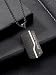 Jovivi Personalisierte Dog Tag Halskette mit Foto und Textgravur Fotoanhänger Beidseitig Gravur Edelstahl Hundemarke Kette Memorial Anhänger Kette personalisiertes Geschenk für Damen Herren (Silber)