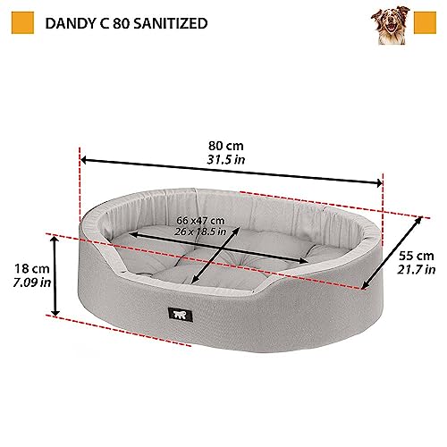 Lit pour chien Ferplast Dandy 80 SANITIZED en coton lavable 80x55 cm - 3