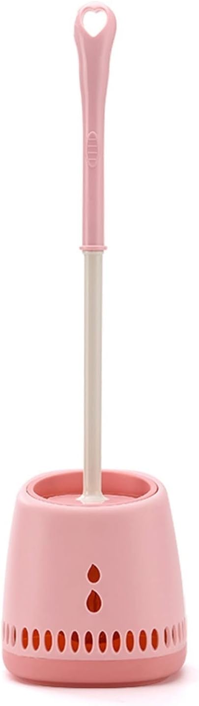 Toilet Brush Holder, Toilet Brush Holder and Set, 2 Pack Bowl Cleaner Long Handle,Toilet Scrubber Home Caddy(B)