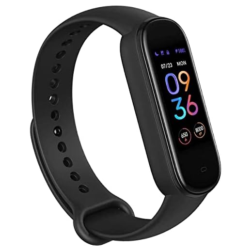 Amazfit Band 5 Activity Fitness Tracker with Alexa Built-in, 15-Day Battery Life, Blood Oxygen, Heart Rate, Sleep & Stress Monitoring, 5 ATM Water Resistant, Fitness Watch for Men Women Kids, Black