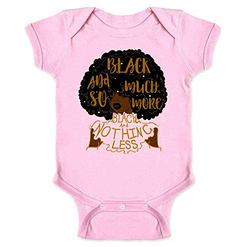 Pop Threads Black So Much More Nothing Less Infant Baby Boy Girl Bodysuit Pink 18M