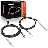 A-Premium Rear Side Parking Brake Cable Assembly Compatible with Chevrolet, GMC, Cadillac Models: Tahoe 2000-2004, Suburban 1500 2000-2004, Avalanche 1500 2002-2004, Yukon XL 1500, Escalade ESV EXT