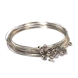KBREE Lot de 20 cordes simples pour guitare électrique en vrac .011 High E (Medium) calibre 11 (couleur : argent) - Les Beatles, Paul McCartney, John Lennon, RIngo Starr, George Harrison