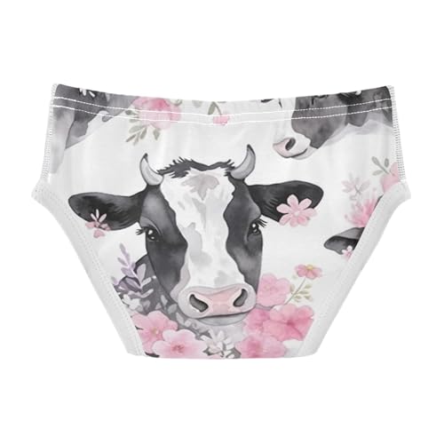 visesunny Boys Cotton Underwear Ink Cow Flower Printed Toddler Soft Training Briefs Size 2T-8Y for Kids2