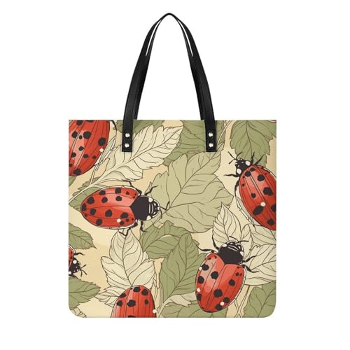 Sacs à main pour femme Ladybug en cuir végétalien de haute qualité