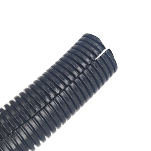 Leluo Tubo protector de 30 metros for cableado dividido, conducto de polietileno negro, aislamiento, funda corrugada for cable, 1/4' - 3/8' Flexibilidad(1/4 inch)