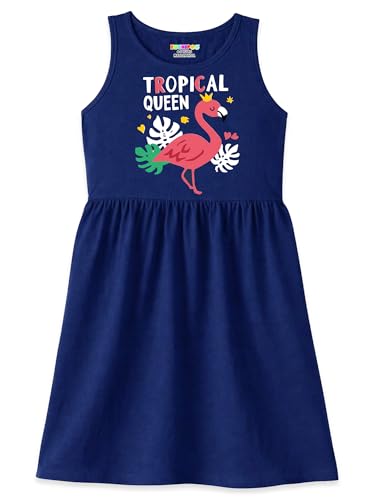 Image of Kuchipoo Girls Sleeveless Cotton Frock Dress | Printed Summer Dresses for Girls | Unicorn, Love & Floral Designs - Pack of 3