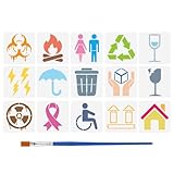 Facile à utiliser:placez simplement le modèle de dessin sur la surface d'un objet plat et fixez-le pour vous assurer qu'il ne bougera pas pendant que vous travaillez., puis peignez la partie évidée avec un pinceau, peintures acryliques, craies ou pulvérisez-les par pulvérisation d'air. Enfin supprimer le modèle, vous obtiendrez un artisanat d'art.