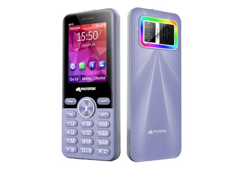 Image of Micromax All-New S213 Dual Sim Keypad Phone with Dedicated Notification Ring | Big 2.4 inch Display | Powerful 2500mah Battery | Wireless FM | Auto Call Recording | Purple |