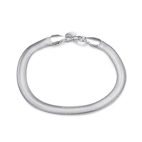 Preisvergleich Produktbild Styleziel Damen Armband 925 Silber pl Schlangenkette Armkette 20cm 1649