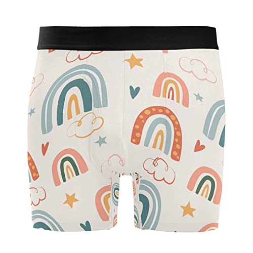 Bóxer para hombre Vnurnrn con diseño de arcoíris pack de 2 calzoncillos de tejido elástico