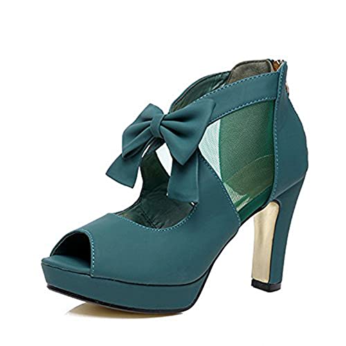 Image of GATUXUS Open Toe Women Platform High Heel Shoes Bows Strappy Sandals