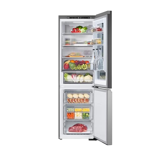 LG GBG5160CPY Stand Kühl-Gefrierkombination, InstaView, StiWa Gut, 349 L, Total NoFrost, WLAN, Prime Silver