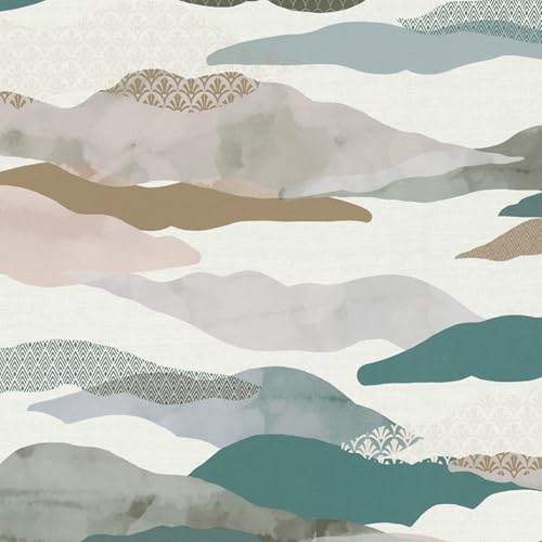 Papier peint pour masquer imperfections mur intissé bleu gris Profhome
